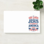 Ze houdt ook van Jezus en Amerika Post-it® Notes (Kantoor)