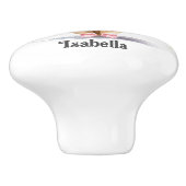 Ze houdt van Dance Ballet Schoenen Naam Drawer Keramische Knop (Zijkant)