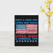 Ze houdt van haar moeder Jezus & Camp; Amerika Kaart (Gele Bloem)