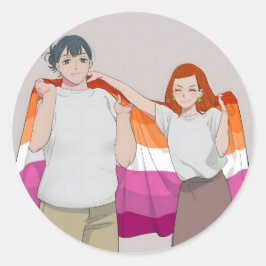 Ze houdt van koken en ze houdt van eten | Trots Ronde Sticker