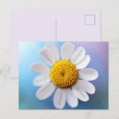 "Ze houdt van me" Daisy Briefkaart (Voorkant / Achterkant)