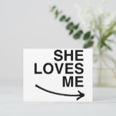 Ze houdt van me (rechts).png briefkaart (Staand voorkant)