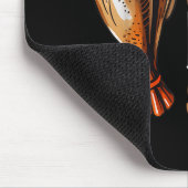 Ze houdt van mijn drumstick Funny Thanksgiving paa Muismat (Hoek)