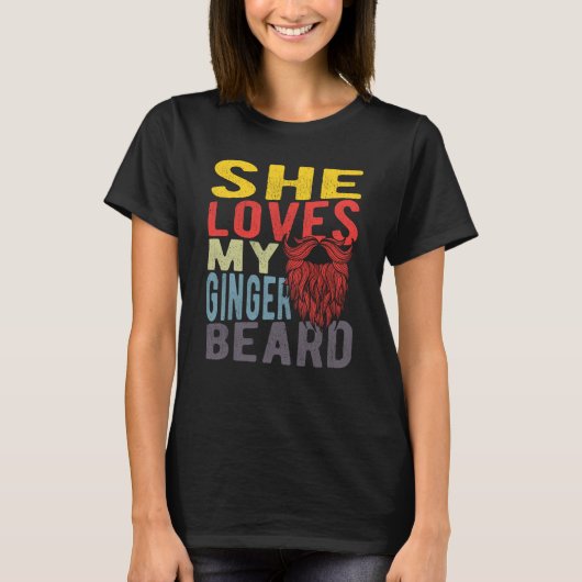Ze houdt van mijn rode baard t-shirt (Voorkant)