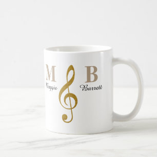 ze houdt van muziek koffiemok