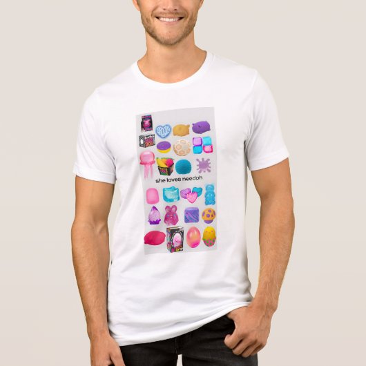 Ze houdt van NeeDoh Tri-Blend Shirt (Voorkant)