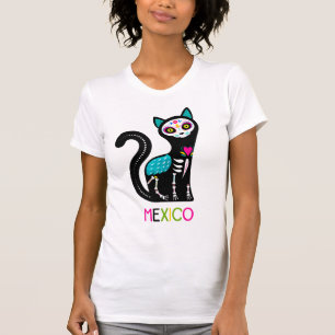 Ze Hulk Mexico Sugar Skull Cat T-shirt