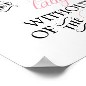 Ze is afgedekt in Sterke Borstkanker Poster (Hoek)