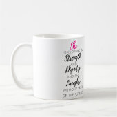 Ze is afgedekt - spreekwoorden 31:25 mok (Links)