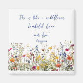 Ze is als een wilde bloem magneet (Voorkant)