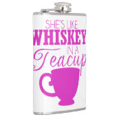 Ze is als Whiskey in een Teacup-fles Heupfles (Rechts)