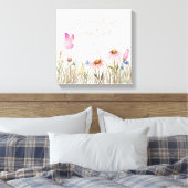 Ze is angstig en heerlijk gemaakt - kinderkamer canvas afdruk (Insitu (Slaapkamer))