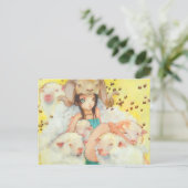 Ze is Briefkaart voor het rammen (Staand voorkant)