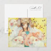 Ze is Briefkaart voor het rammen (Voorkant / Achterkant)