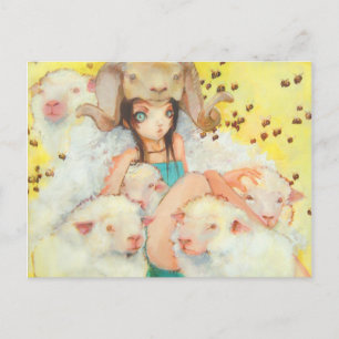 Ze is Briefkaart voor het rammen