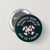 Ze is brutaal ronde button 5,7 cm (Voorkant /achterkant)