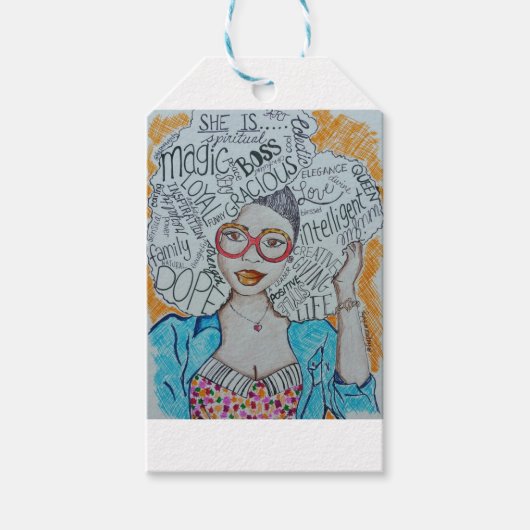 Ze is... cadeaulabel (Voorkant)