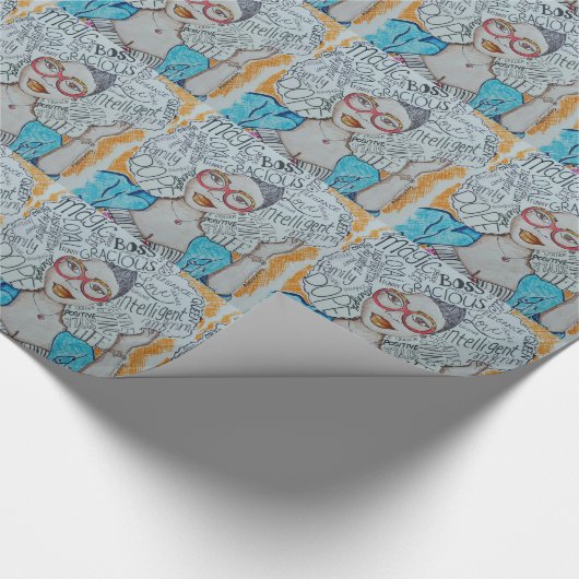 Ze is... cadeaupapier (Hoek)