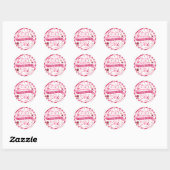 Ze is Cute, ze is lief en zo leuk schatje. Ronde Sticker (Vel)