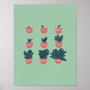 "Ze is dankbaar voor de trage en gestage groei" Poster