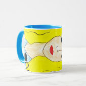 Ze is de Blonde Babe - Blue-Eyed n' Proud. Mok (Voorkant links)