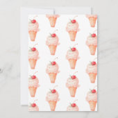 Ze is de Cherry on Top Ice Cream Bridal Kaart (Achterkant)