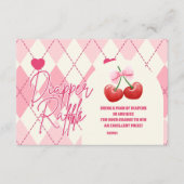 Ze is de Cherry op de top Diapper Raffle Informatiekaartje (Voorkant)