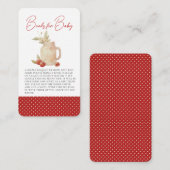 Ze is de Cherry op Top Baby shower Enclosure Kaart (Voorkant / Achterkant)