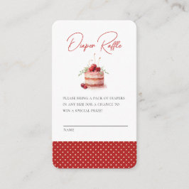 Ze is de Cherry op Top Baby shower Enclosure Kaart