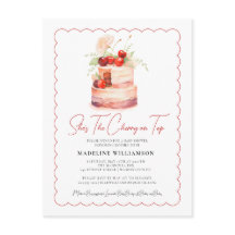 Ze is de Cherry op Top Baby shower Invitation