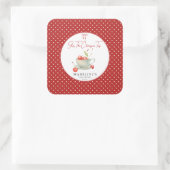 Ze is de Cherry op Top Baby shower Sticker (Tas)