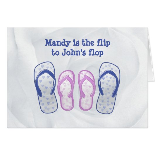 Ze is de flip naar mijn flop. (Voorkant Horizontaal)