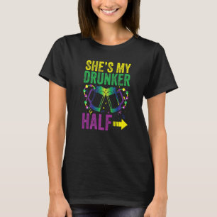 Ze is de helft van mijn dronkaard voor de volgende t-shirt
