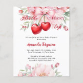 Ze is de kers op de bovenste boeg Baby shower uitn (Voorkant)