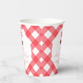 Ze is de kers op de bovenste boeg kersen Baby show Papieren Bekers (Rechts)