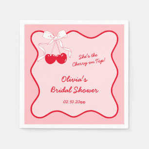 Ze is de kers op de taart servet