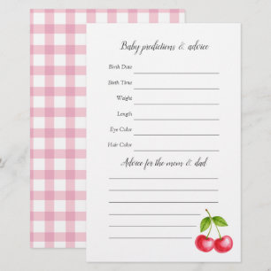 Ze is de kers op de top Baby shower gokken spel