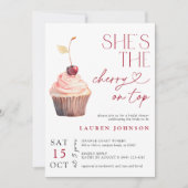 Ze is de kers op de top moderne bruids kaart (Voorkant)