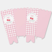 Ze is de kers op de top roze boog Baby shower Bedankdoosjes (Ongevouwen)