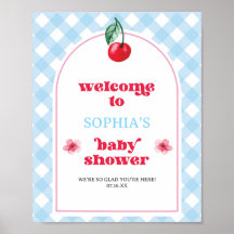 Ze is de kers op de top, welkom Baby shower