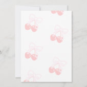 Ze is de kers op het baby shower kaart (Achterkant)