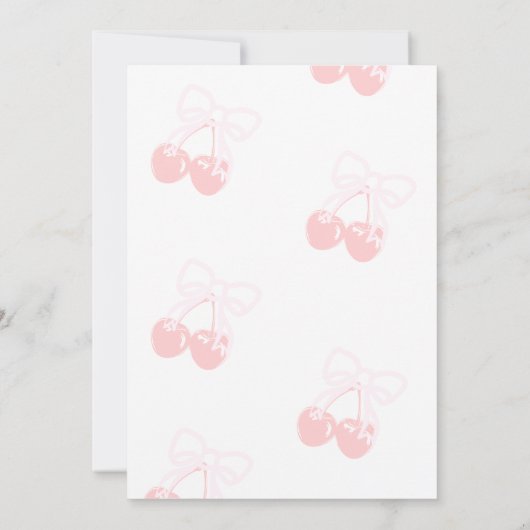 Ze is de kers op het baby shower kaart (Achterkant)