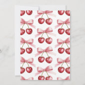 Ze is de kers op het Baby shower Kaart (Achterkant)