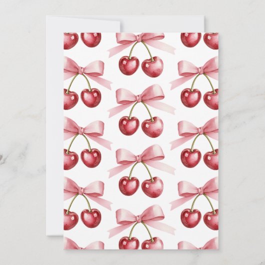 Ze is de kers op het Baby shower Kaart (Achterkant)