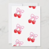 Ze is de kers op het baby shower kaart (Achterkant)