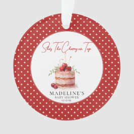 Ze is de kers op het Baby shower Ornament