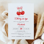 Ze is de kers op het Baby shower van de Waterverf Kaart