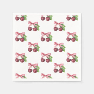 Ze is de kers op het bovenste baby shower servet