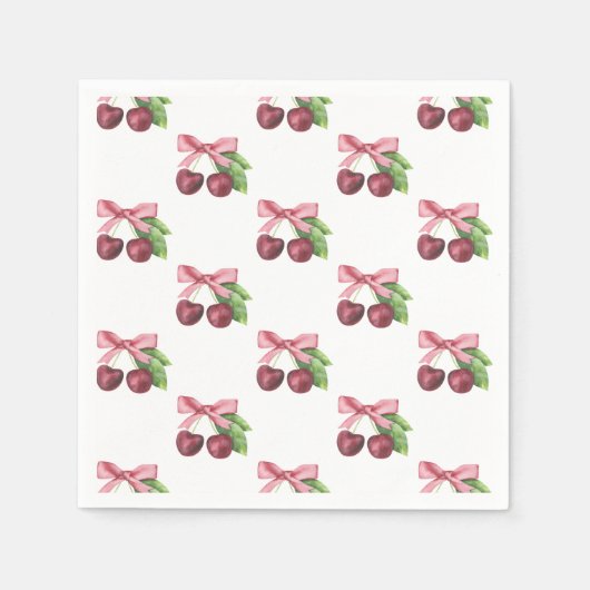 Ze is de kers op het bovenste baby shower servet (Voorkant)