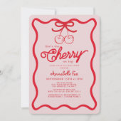 Ze is de kers op het bovenste handgetekende Baby s Kaart (Voorkant)